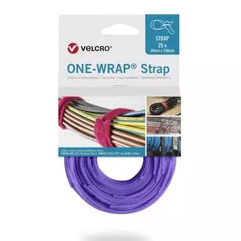 Velcro One Wrap Klettkabelbinder 13mm x 200mm, 25 Stk. (VEL-OW64307)