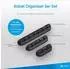 Xlayer Kabelhalter Kabelhalter Silicone 3er Pack schwarz