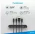 Xlayer Kabelhalter Kabelhalter Silicone 3er Pack schwarz