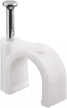 Wentronic Pro Kabel Clip - Wei&szlig; - 12mm
