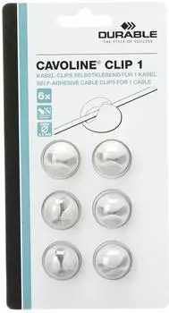 DURABLE Kabel-Clips CAVOLINE CLIP 1 1 Pg. &agrave; 6 St. 503710