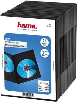 Hama 51185 DVD-Doppel-Leerhülle Slim 25
