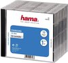 Hama 44746 CD Hüllen JewelCase schwarz 5 Stück, Grundpreis: &euro; 0,80 /...
