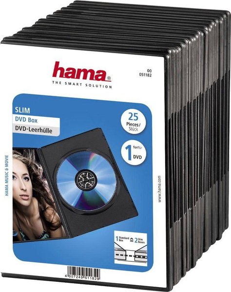 Hama 51182 DVD-Leerhülle Slim 25