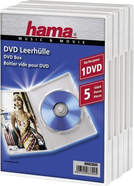 Hama DVD-Leerhülle 5, Weiß (83899)