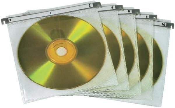 Hama 51176 CD/DVD Doppel-Schutzhüllen (50er-Pack, weiß)