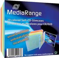 MediaRange CD Leerbox 20pcs Soft-SlimCase color (5x4) retail