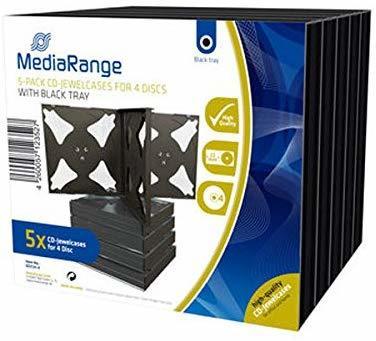MediaRange BOX34-4 10er-Pack DVD-Hüllen Slim für 4 Discs