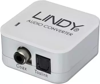 Lindy 70411 Audiokonverter Toslink <-> Cinch (koaxial)