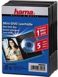 Hama Mini-DVD Leerhülle, 5er-Pack, Schwarz (83993)