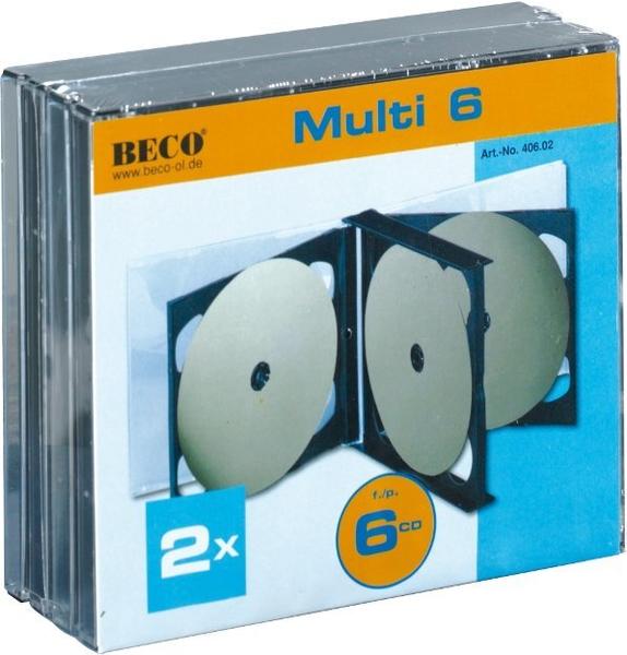 Beco 406.02 2 HEXA CD Boxen für 6 CDs