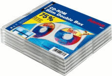 Hama 49817 CD-ROM Leerhüllen Slim Double