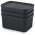 Rotho Jive 26x18x13cm 5L 3 Stk. holzkohle-schwarz