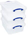 Really Useful Products Aufbewahrungsbox 50x39,5x19,5cm 23,5L 3 Stk. (23.5CCB-PK3)