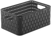 Rotho Korb Country A6, 4 L Anthrazit Boxen, K&ouml;rbchen, Kisten