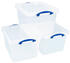 Really Useful Products Aufbewahrungsbox 50x39,5x31,5cm 40L 3 Stk. (40C-PK3)