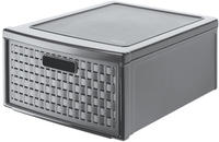 Schubladenbox Country Gro&szlig;, 19,2 L Anthrazit Schubladenbox - Rotho
