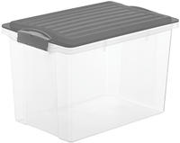 Aufbewahrungsbox Rotho Compact 19l Stapelbar Transparent