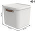 Rotho Maloja 38x39,5x34cm 40L 2 Stk. mistelzweig-weiß