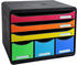 Exacompta Store-Box schwarz DIN A4+ quer mit 6 Schubladen (306798D)