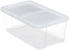 Relaxdays Schubox 12,5x20x34,5cm 12 Stk. weiß