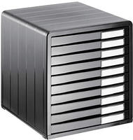 Rotho B&uuml;robox geschlossen 10 Sch&uuml;be TIMELESS