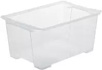 Aufbewahrungsbox Evo Easy 44 L Transparent 58,3 X 39,2 X 27,7 Cm Boxen, K&ouml;rbchen &