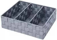WENKO Organizer Mod. Adria Grau, 3 F&auml;cher 3 F&auml;cher 21532800