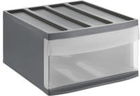Rotho - Schubladenbox Mono Systemix L 1 Schub Anthrazit Boxen, K&ouml;rbchen & Kisten