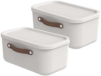 Rotho Maloja 26,5x39,5x17,7cm 12L 2 Stk. mistelzweig-wei&szlig;