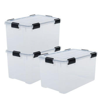 Iris Ohyama Boxen Kunststoff-Organizer 3er-Set 70L (104769)