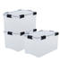 Iris Ohyama Boxen Kunststoff-Organizer 3er-Set 70L