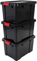 IRIS OHYAMA Los mit 3 Aufbewahrungsboxen mit Klickverschluss - Power Box - SK-450 -