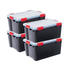 Iris Ohyama Boxen Kunststoff-Organizer 4er-Set 50L