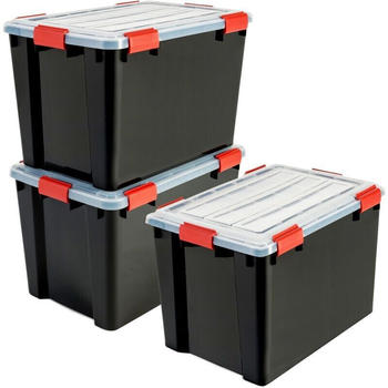 Iris Ohyama Boxen Kunststoff-Organizer 3er-Set 70L (104768)