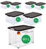 Novatool Aufbewahrungsboxen-Set 80L+2x15L+4x5L
