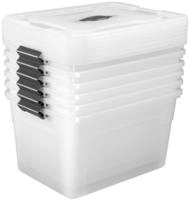 Aufbewahrungsbox Mit Deckel - Kunststoff Boxen Gro&szlig;, Stapelbar, Transparent - Box
