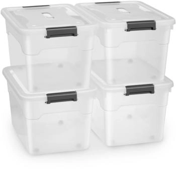 Juskys Aufbewahrungsbox 45L 4 Stk. (300393)