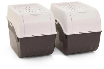 Novaliv Gem&uuml;sebox 9L 2 Stk. wei&szlig;
