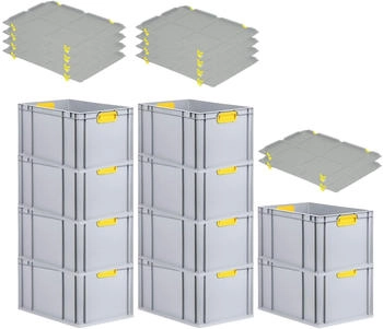 Proregal Nextgen Color 32x40x60cm 65L geschlossen mit Deckel 10 Stk. gelb