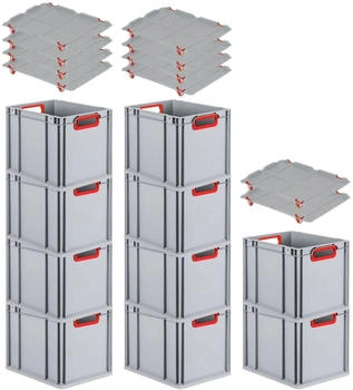Proregal Nextgen Color 32x30x40cm 30L offen mit Deckel 10 Stk. rot