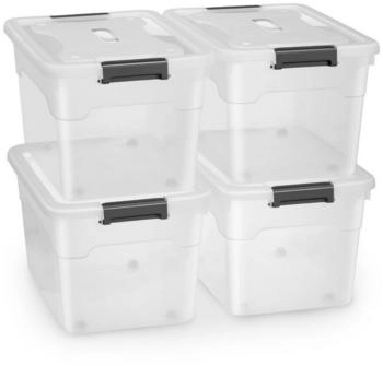 Juskys Aufbewahrungsbox 60L 4 Stk. (300395)