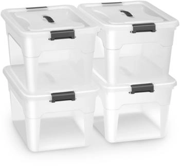 Juskys Aufbewahrungsbox 30L 4 Stk. (300391)