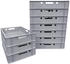 Buri Eurofleischkiste E1 60x40x12,5cm 10 Stk. grau
