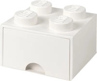 LEGO Schubladenbox STORAGE BRICK DRAWER 4, 1 Schub, wei&szlig; mit 4 Noppen, aus PP,