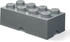 Storage Brick Box 8 Studs grey