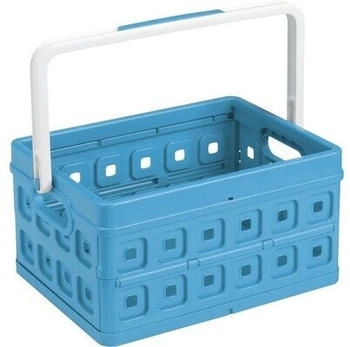Sunware Klappbox Square, 57500611, 24 Liter, mit Griff, blau, 43,5 x 31 x 21,3 cm