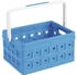 Sunware Klappbox Square, 57500611, 24 Liter, mit Griff, blau, 43,5 x 31 x 21,3 cm