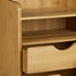 Relaxdays Schubladenbox A6 quer, 2 Fächer, Bambus, 2 Ablagen, geschlossen, braun