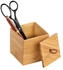 Wenko Holzkiste Terra S mit Deckel, Bambus, braun, 9 x 9 x 9cm
